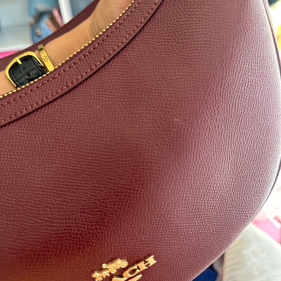 Coach Aria Shoulder Bag Merlot with Gold Hardware - Picture 11 of 13